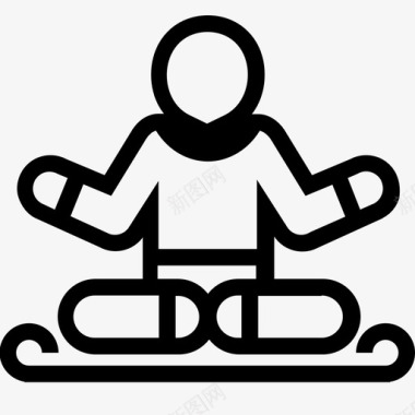 俱乐部瑜伽瑜伽俱乐部瑜伽练习图标图标