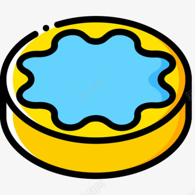 饼干咖啡店10黄色图标图标
