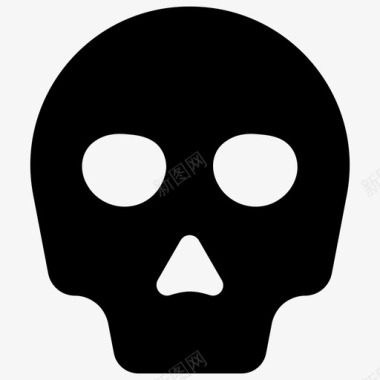 头骨头骨危险死亡图标图标