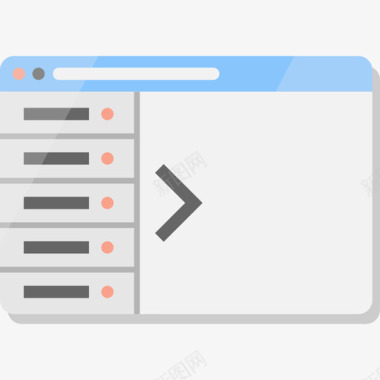网页实用图标浏览器网页集平面图标图标