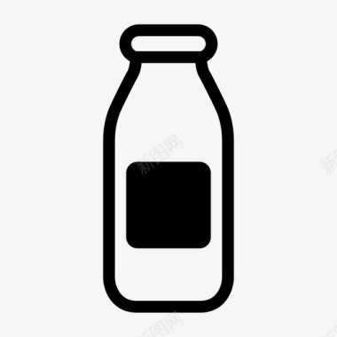 牛奶乳制品奶瓶图标图标