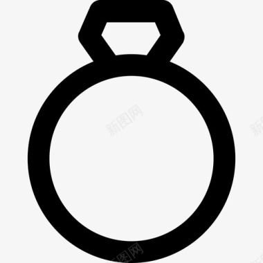 经典条纹系列戒指时尚经典系列醒目圆形图标图标