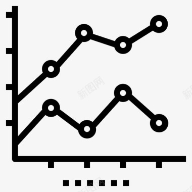 大气会议背景图表线条会议图标图标