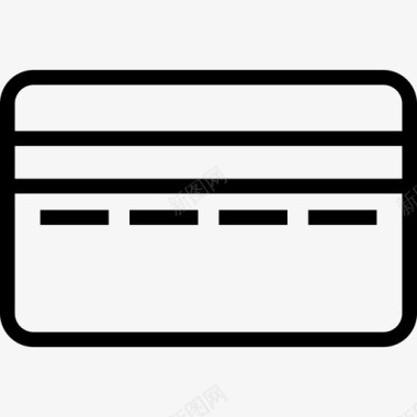 信用卡账单信用卡生产力图标集合线性图标