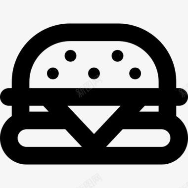 汉堡套餐4直系图标图标