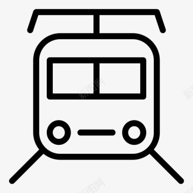 火车电动车地铁图标图标