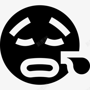 QQ表情图片无聊表情符号7填充图标图标