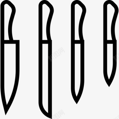 刀具厨房2直线型图标图标