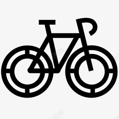 山地车自行车山地车公路自行车图标图标
