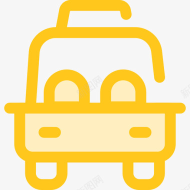 出租车交通10黄色图标图标