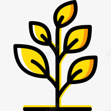 植物农业3黄色图标图标