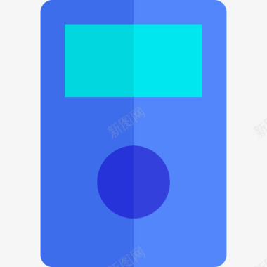 矢量电子线路板Discman电子10扁平图标图标