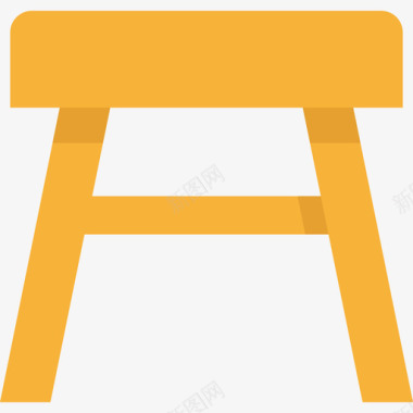 小凳子凳子家具颜色平淡图标图标