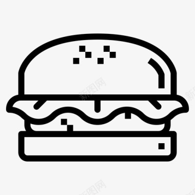 汉堡快餐食品饮料图标图标