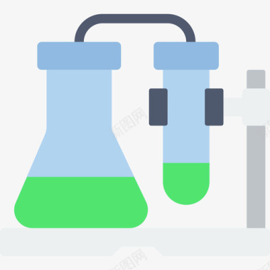G10试管科学10扁平图标图标