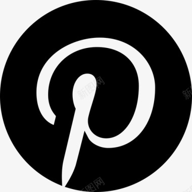 PinterestPinterest社交媒体5填充图标图标