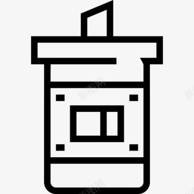 糖罐糖罐咖啡店12直线型图标图标