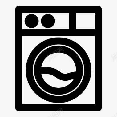 洗衣机洗衣机设备电子图标图标