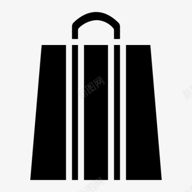 购物袋大减价购物实心图标图标