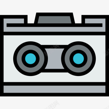 立体相机相机和配件4线性颜色图标图标