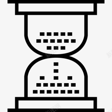 包礼物沙漏时间和日期包概述2线性图标图标