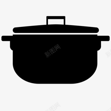 平底锅厨师食物图标图标