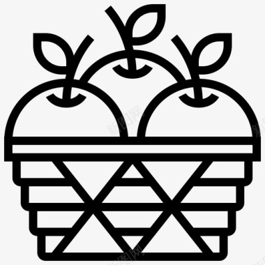 水果篮水果篮子碗图标图标