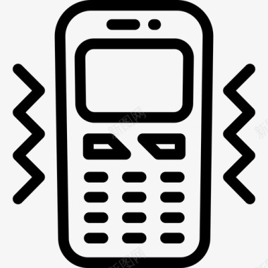 移动标志移动电话电话线路图标图标