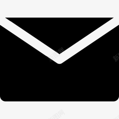 邮件标志电子邮件商务和办公实心已填充图标图标