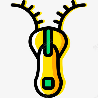 拉链缝纫4黄色图标图标