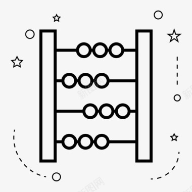 算盘矢量图算盘计算计数图标图标