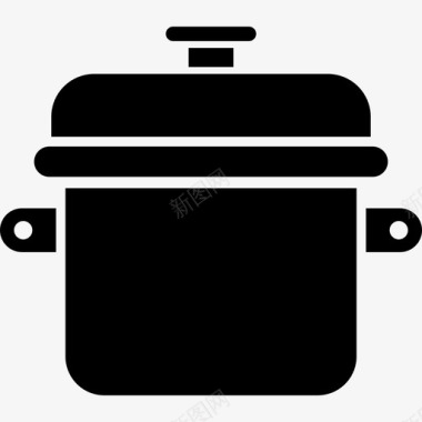 平底锅平底锅工具和用具炊具图标图标