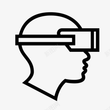 游戏VR眼镜vr脸ar眼镜图标图标