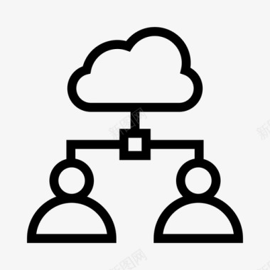 云用户连接服务器图标图标