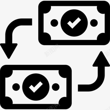 收集废品钱钱和金融的收集坚实图标图标