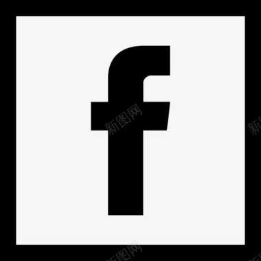 徽标的变体Facebook社交媒体徽标集合线性图标图标