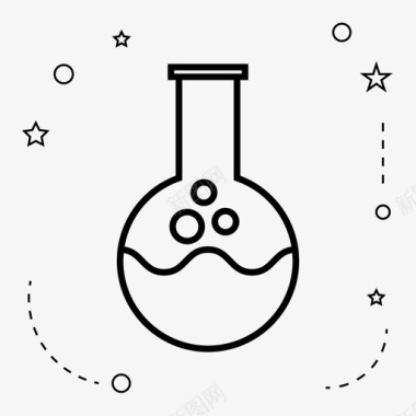 化学实验化学实验佛罗伦萨烧瓶图标图标