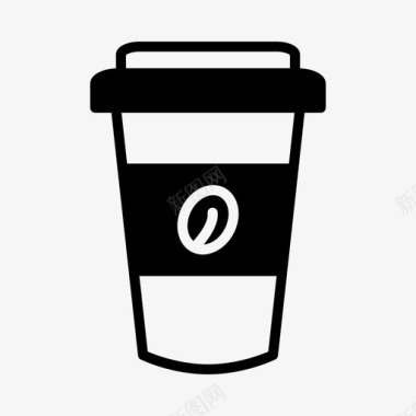咖啡杯咖啡豆休息图标图标