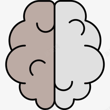透视的大脑大脑医学14颜色128px图标图标