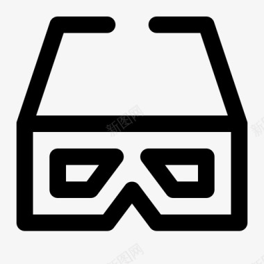 技术素材眼镜3d3d眼镜技术图标图标