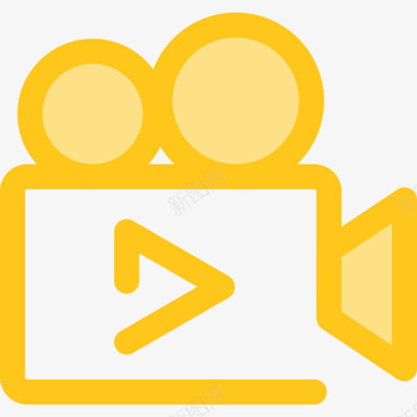黄色摄像机用户界面10黄色图标图标