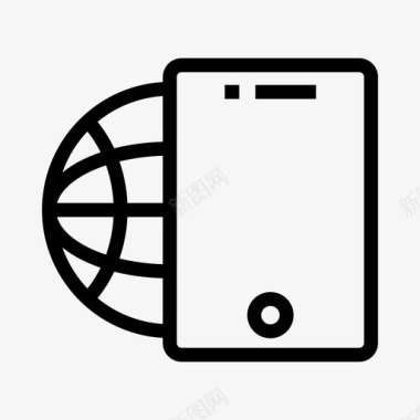 电脑标志全球平板电脑浏览器设备图标图标