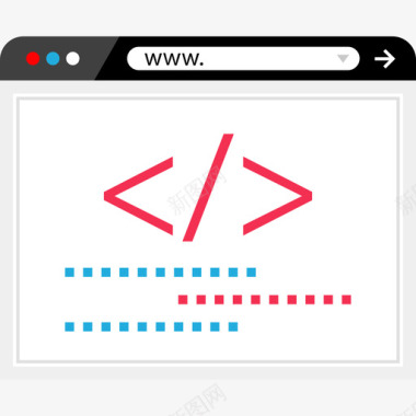 Web配置浏览器web开发平面图标图标