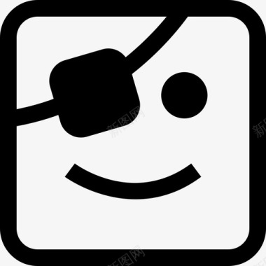 QQ表情图片海盗表情面部表情直线型图标图标