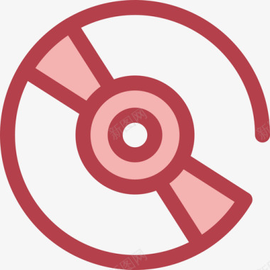 红色旅行车光盘用户界面9红色图标图标