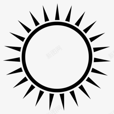 阳光自然夏天图标图标