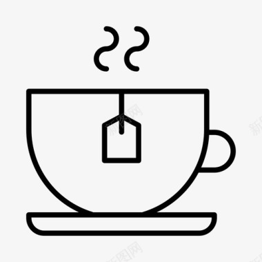 茶杯饮料绿茶图标图标