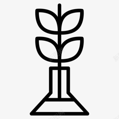 科技生物医疗研究生物生长图标图标