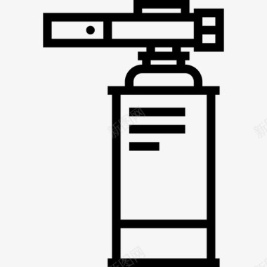 厨房墙壁燃烧器厨房2线性图标图标