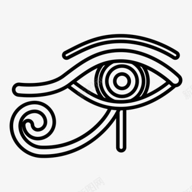 埃及眼荷鲁斯之眼灵魂图标图标